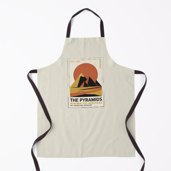 Item preview, Giza Egypt Pyramids Bauhaus Minimalist Travel Poster designed and sold by RetroRewind Studio.
