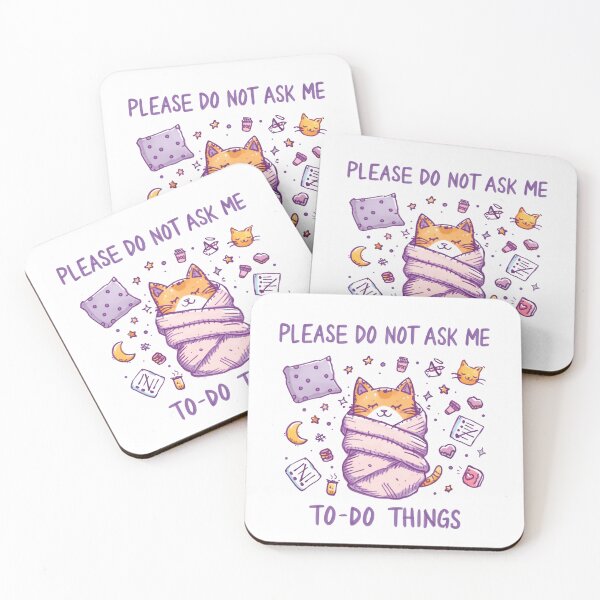Item preview, Please Do Not Ask Me To-Do Things Cat Introvert Sleepy Feline Lover designed and sold by RetroMini2026.