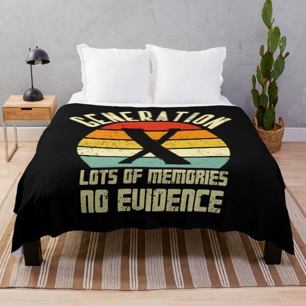 Item preview, Generation X Lots Of Memories No Evidence Gen X Humor Retro Vintage designed and sold by HumansStuck12.