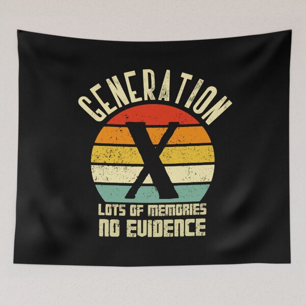 Item preview, Generation X Lots Of Memories No Evidence Gen X Humor Retro Vintage designed and sold by HumansStuck12.
