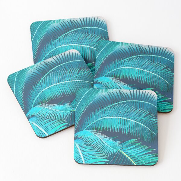 Item preview, Luxurious Fantasy Blue Palm Leaves Art Photo designed and sold by DEC02.