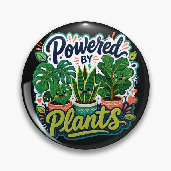 Item preview, Powered By Plants Cute Houseplant designed and sold by Sketchlegacy.