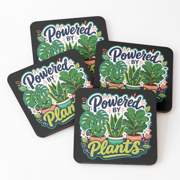 Item preview, Powered By Plants Cute Houseplant designed and sold by Sketchlegacy.