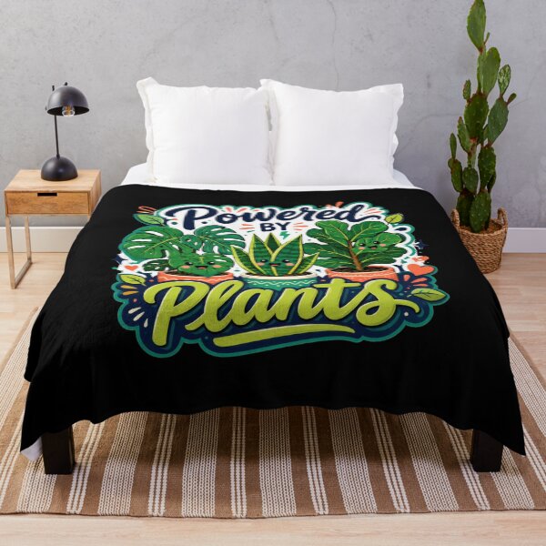 Item preview, Powered By Plants Cute Houseplant designed and sold by Sketchlegacy.