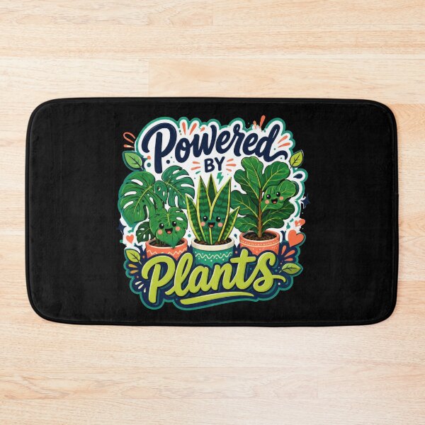 Item preview, Powered By Plants Cute Houseplant designed and sold by Sketchlegacy.