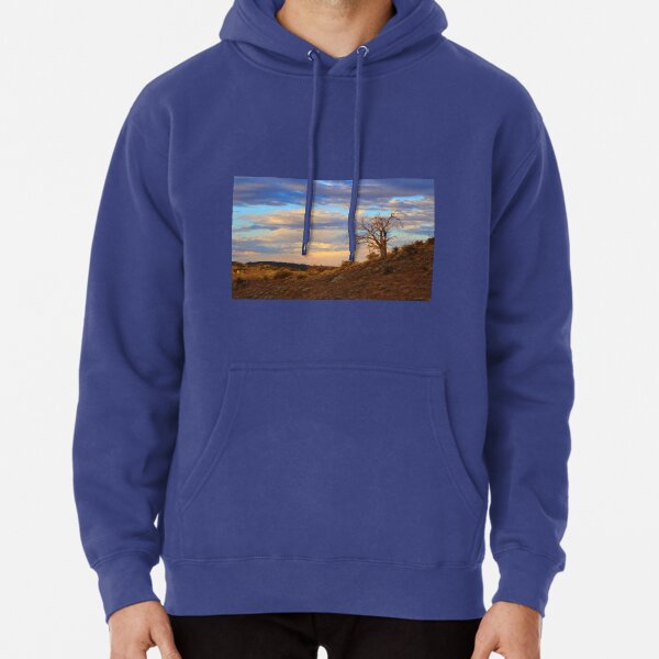 Lone tree at sunset Pullover Hoodie
