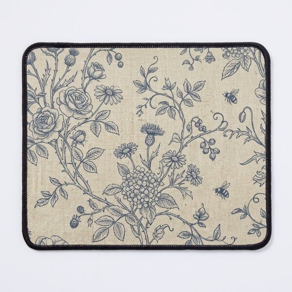 Item preview, Blue Toile Botanical Floral Garden Pattern designed and sold by Owcomm.