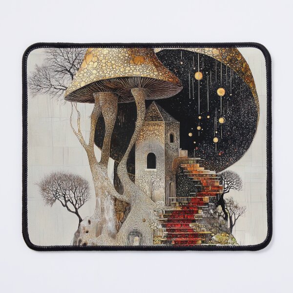 Item preview, The Gilded Mushroom Citadel designed and sold by bloorose.
