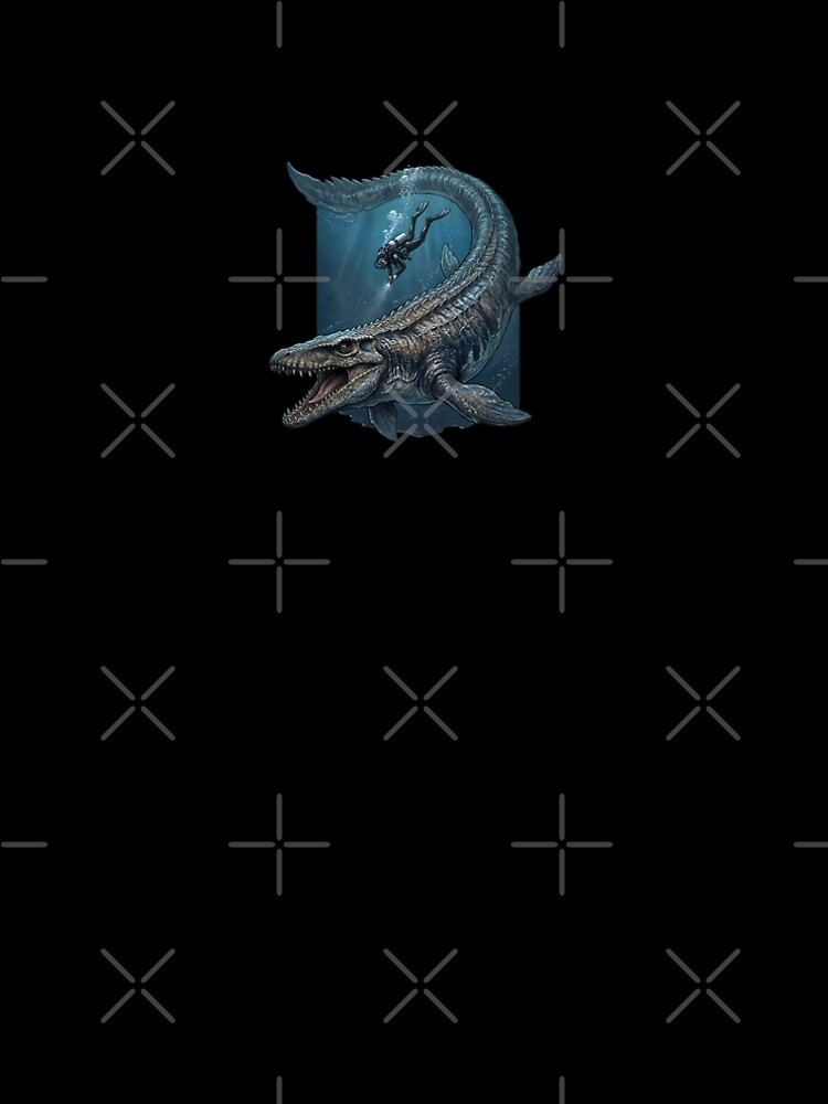 Thumbnail 5 of 5, A-Line Dress, Mosasaurus designed and sold by ReneMM.