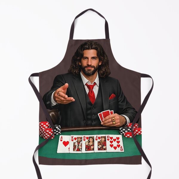 Item preview, Jesus King of Hearts Playing Poker Royal Flush designed and sold by FANTASYoDarknes.