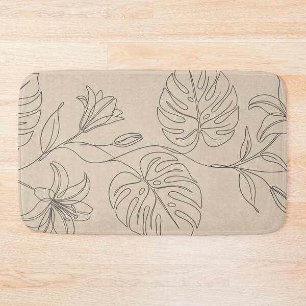Item preview, Minimalist Monstera and Lily Botanical Line Art designed and sold by Owcomm.
