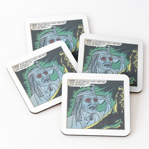 Item preview, Beauty As Old As Death Vintage 1950s Pre-Code Horror Comic Panel designed and sold by Lilith.3x313 Vault.