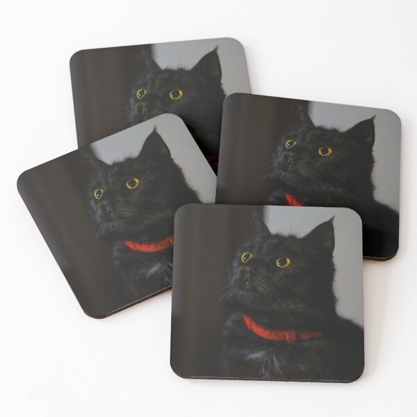Item preview, Curious Black Cat in Low Key Light designed and sold by EllenNortt.