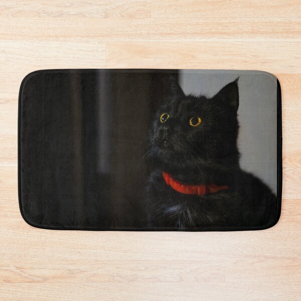 Item preview, Curious Black Cat in Low Key Light designed and sold by EllenNortt.