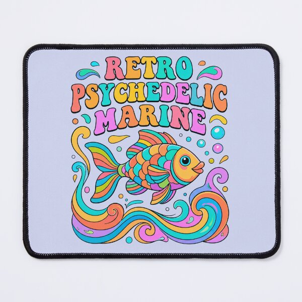 Item preview, RETRO PSYCHEDELIC MARINE designed and sold by IndieQuill .