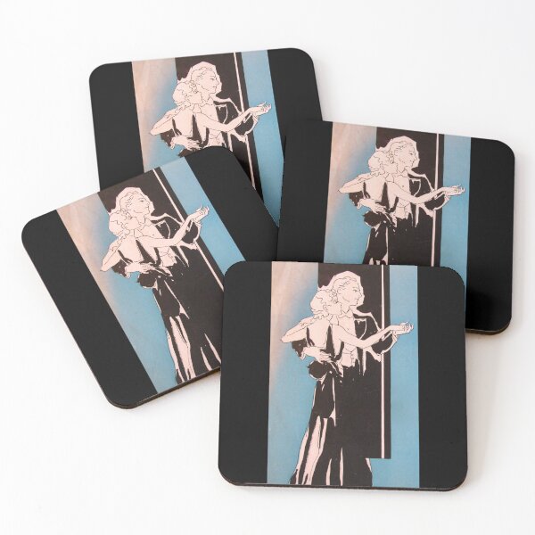 Item preview, Dancing Deco Couple Blue designed and sold by collageDP.