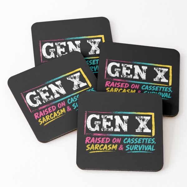 Item preview, Gen X Raised On Cassettes, Sarcasm & Survival Generation X Nostalgia Humor designed and sold by HumansStuck12.