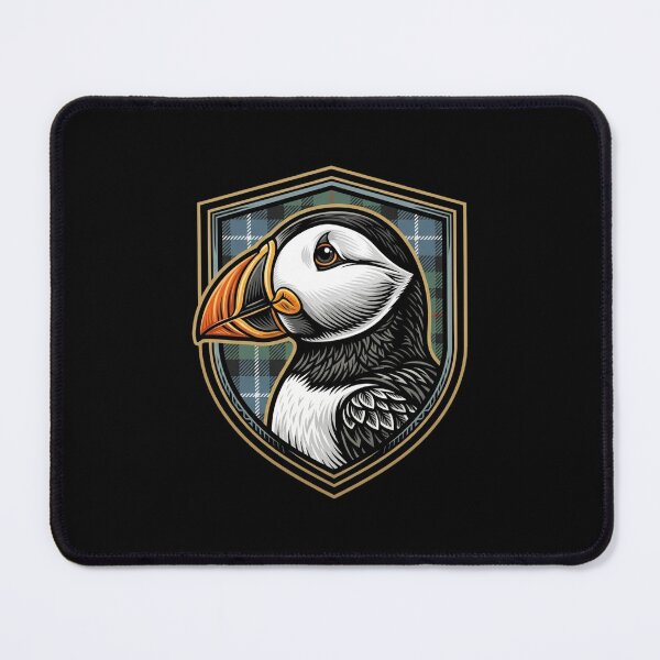 Item preview, Majestic Scottish Puffin Tartan Plaid Crest designed and sold by DuckOddity.