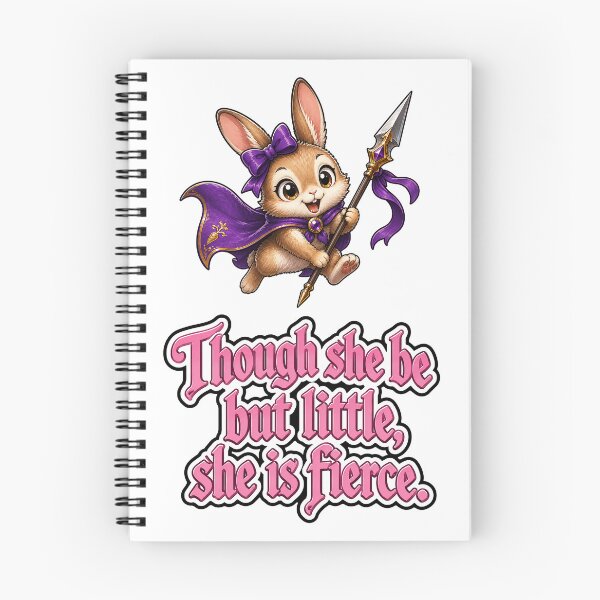 Item preview, Though she be little, she be fierce. Rabbit, bunny, kit designed and sold by DaveNeurotic.