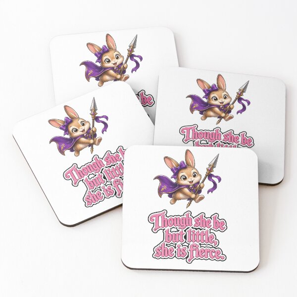 Item preview, Though she be little, she be fierce. Rabbit, bunny, kit designed and sold by DaveNeurotic.