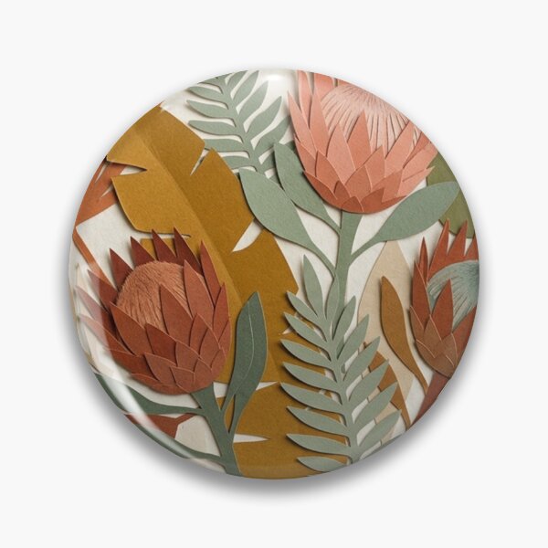 Item preview, Boho Protea Flower and Tropical Leaf Composition designed and sold by Owcomm.