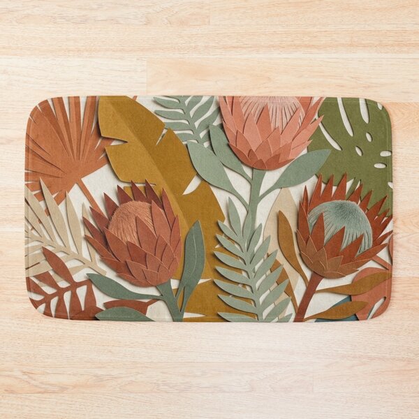 Item preview, Boho Protea Flower and Tropical Leaf Composition designed and sold by Owcomm.