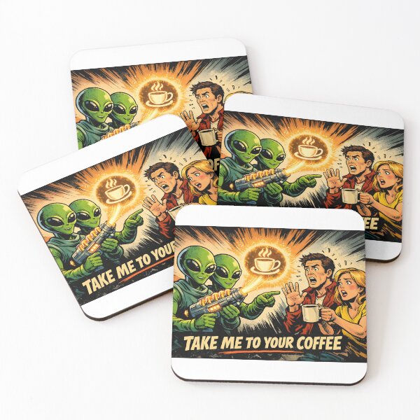 Item preview, Take Me to Your Coffee – Alien Coffee Lover designed and sold by bluesirian22.