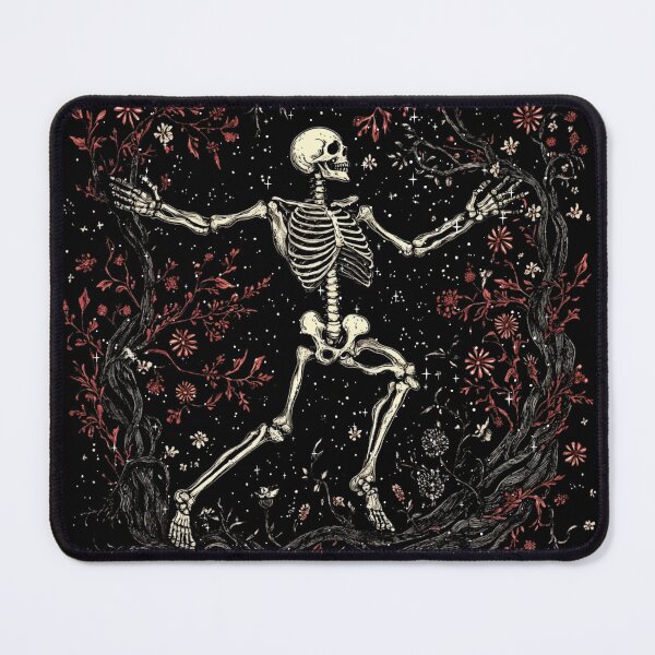 Item preview, Skeleton Dance Dark Floral Gothic Art Print | Roses Branches Dark Romance designed and sold by ShadowGlareArt.