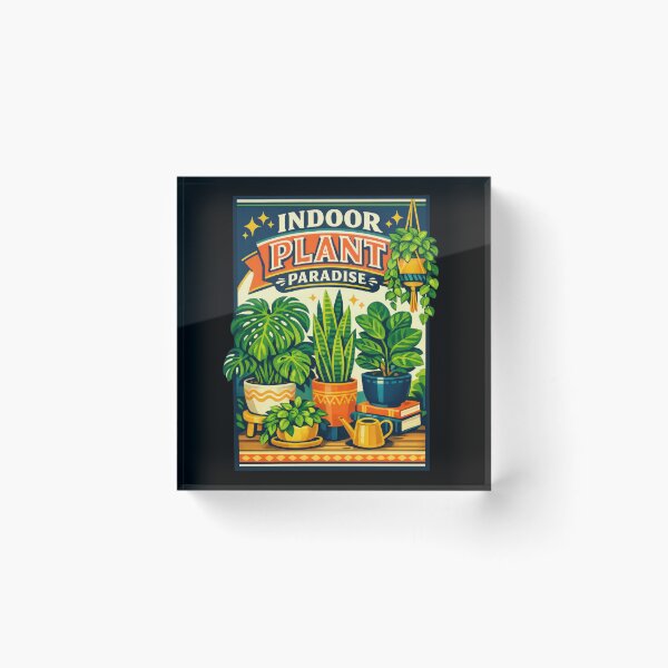 Item preview, Indoor Plant Paradise Houseplant Poster Design designed and sold by Sketchlegacy.