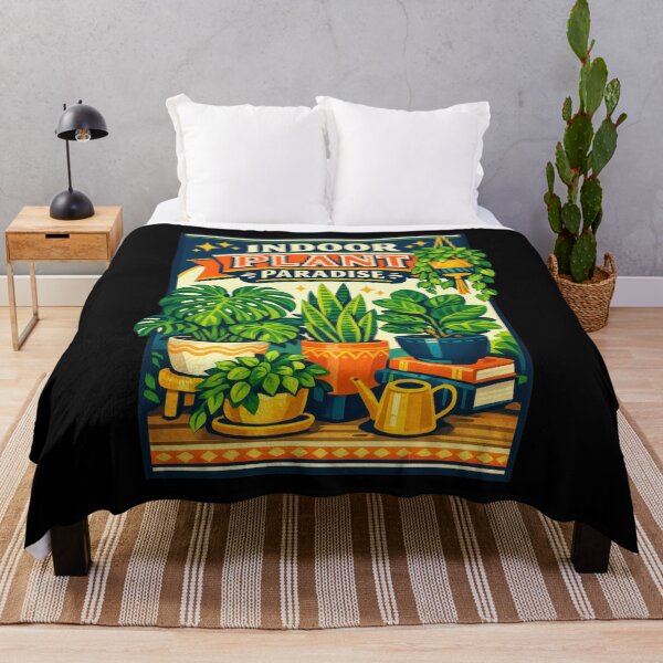 Item preview, Indoor Plant Paradise Houseplant Poster Design designed and sold by Sketchlegacy.