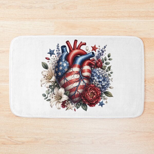 Item preview, Patriotic American Heart designed and sold by PetalGarden.