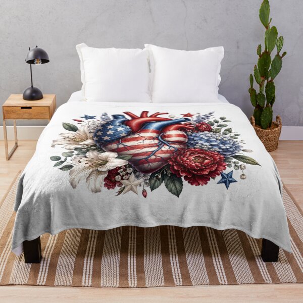 Item preview, Patriotic American Heart designed and sold by PetalGarden.
