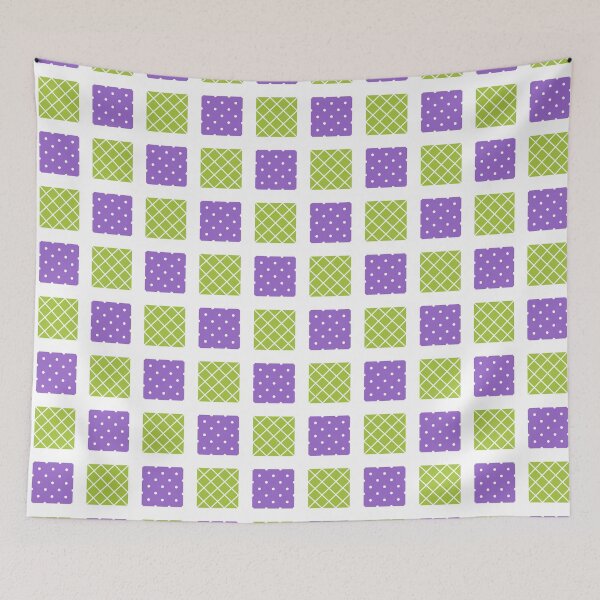Item preview, Purple, green & white patchwork designed and sold by Mint + Midnight.