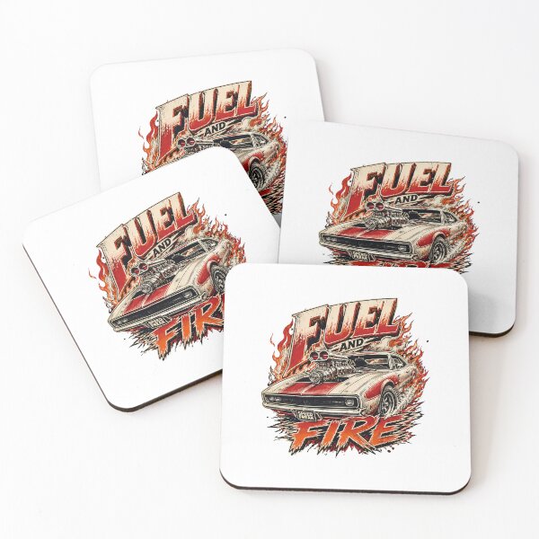 Item preview, Fuel and Fire - Vintage American Muscle Car & Hot Rod Flames designed and sold by saamessart.