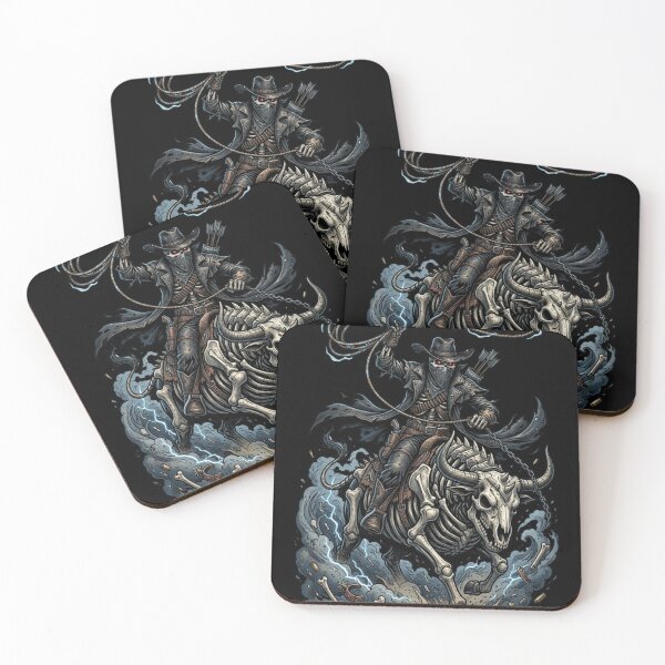 Item preview, Undead Pirate Skeleton Riding Skeletal Sea Monster Sea Storm designed and sold by M.Store.