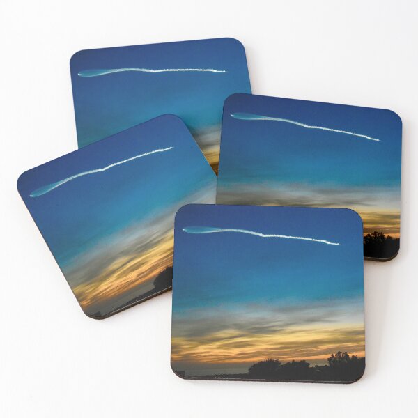 Item preview, Lanzamiento del cohete SpaceX al atardecer. designed and sold by Yogibear & Rachelle .