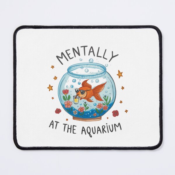 Item preview, Mentally At The Aquarium Fish Lover Aquatic Relaxation designed and sold by RetroMini2026.