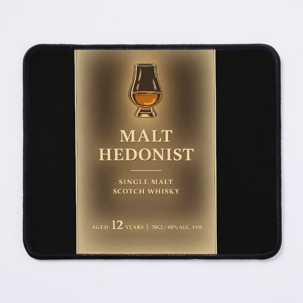 Item preview, Malt Hedonist 12 Years Whiskey Label Design designed and sold by Schattenzwirn.