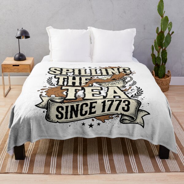 Item preview, Spilling The Tea Since 1773 Sassy Historical Humor Retro Design designed and sold by get55shirt.