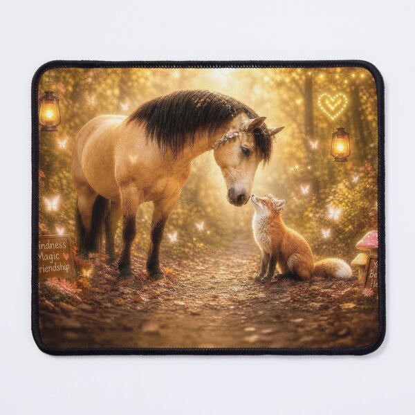 Item preview, Enchanted Forest Meeting Horse and Fox designed and sold by Stephanie Laird.