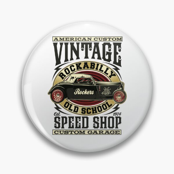 Item preview, Hot Rod Rockabilly Music Rock and Roll Classic Car Retro Vintage 1974 designed and sold by MemphisCenter.