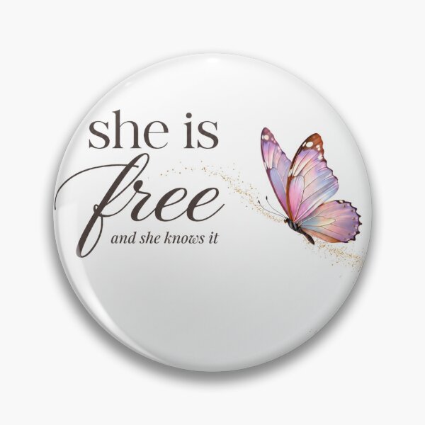 Item preview, She Is Free Butterfly Self Love Gift for Her  Women Empowerment Aesthetic Shirt designed and sold by DreamelleStudio.