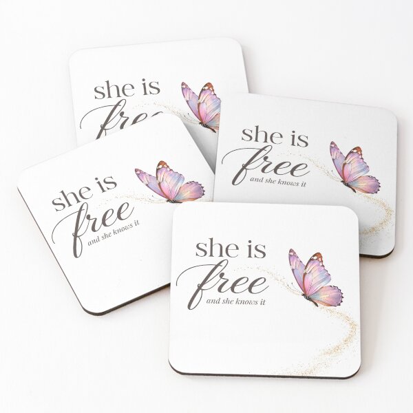 Item preview, She Is Free Butterfly Self Love Gift for Her  Women Empowerment Aesthetic Shirt designed and sold by DreamelleStudio.