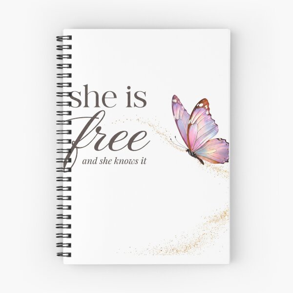 Item preview, She Is Free Butterfly Self Love Gift for Her  Women Empowerment Aesthetic Shirt designed and sold by DreamelleStudio.