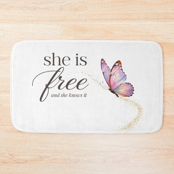 Item preview, She Is Free Butterfly Self Love Gift for Her  Women Empowerment Aesthetic Shirt designed and sold by DreamelleStudio.