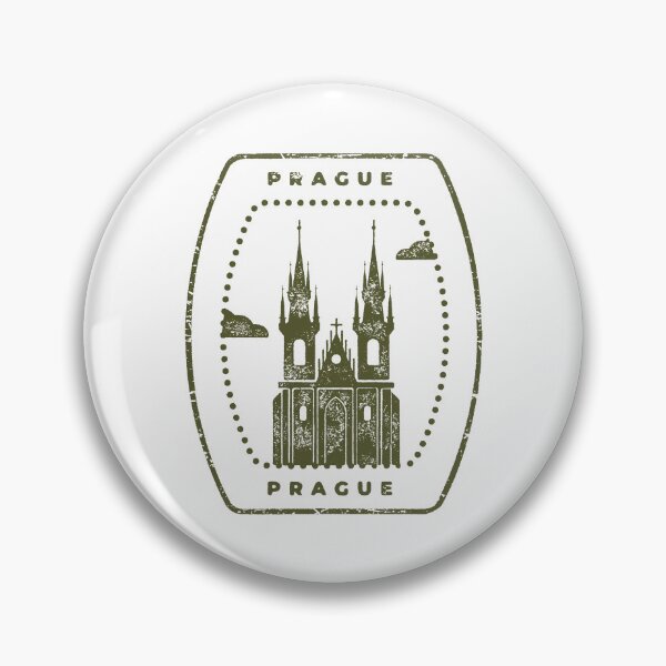 Item preview, Vintage Prague Travel Stamp designed and sold by RickTShop.