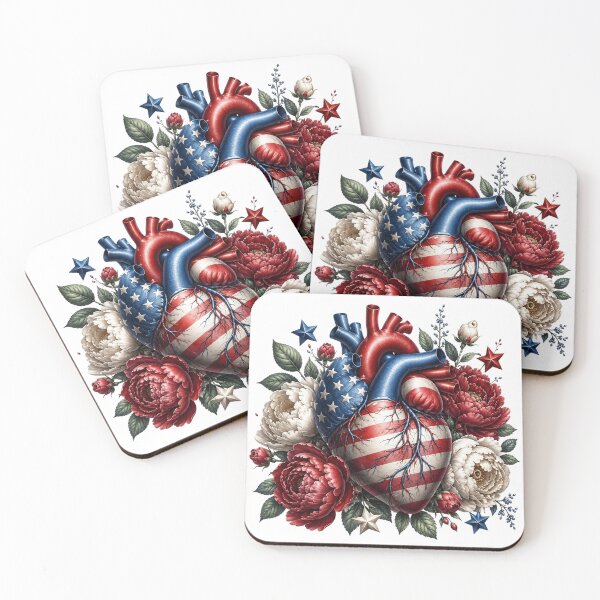 Item preview, USA Patriotic Heart designed and sold by PetalGarden.
