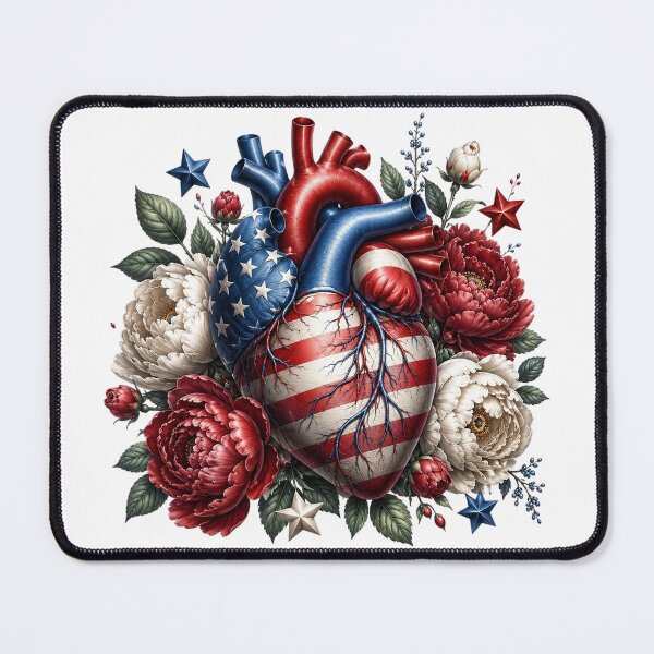 Item preview, USA Patriotic Heart designed and sold by PetalGarden.