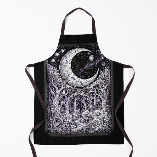 Item preview, Mystical forest under giant crescent moon designed and sold by ManikRaja.