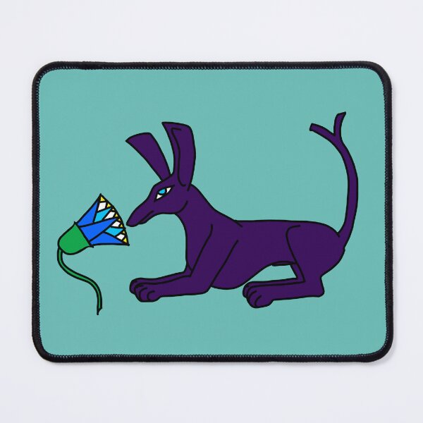 Item preview, Recumbent Set-Animal With Blue Lotus (Purple) designed and sold by Lord of the Oasis Designs.